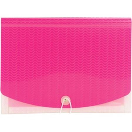 Pen2Paper 8.5 x 11 in. 12-Pocket Poly Expanding File, Pink PE2656722
